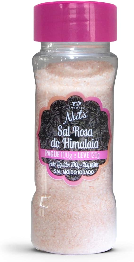 Sal Rosa do Himalaia Fino 100g - Empório Nut's