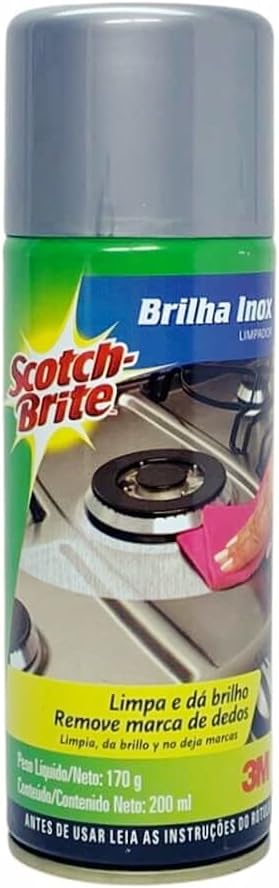 Scotch-Brite, 3M, Brilha Inox, 200 ml