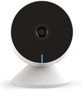 Steck, Câmera Inteligente Interna Wi-Fi, Áudio bidirecional, Sensor de movimento e Visão noturna, Branco, Compatível com Alexa - SMBC1BS1