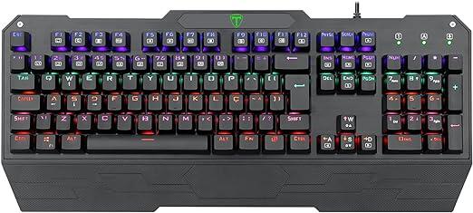 Teclado Mecânico Gamer T-Dagger Battleship Rainbow