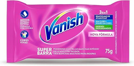 Tira Manchas em Barra Vanish 75g para roupas coloridas