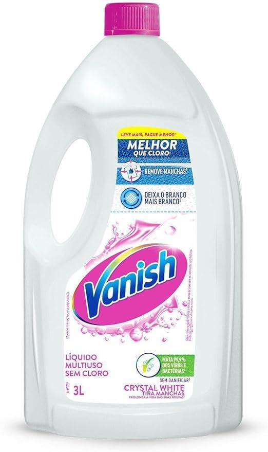 Tira Manchas em Gel Vanish Crystal White 3L para roupas brancas