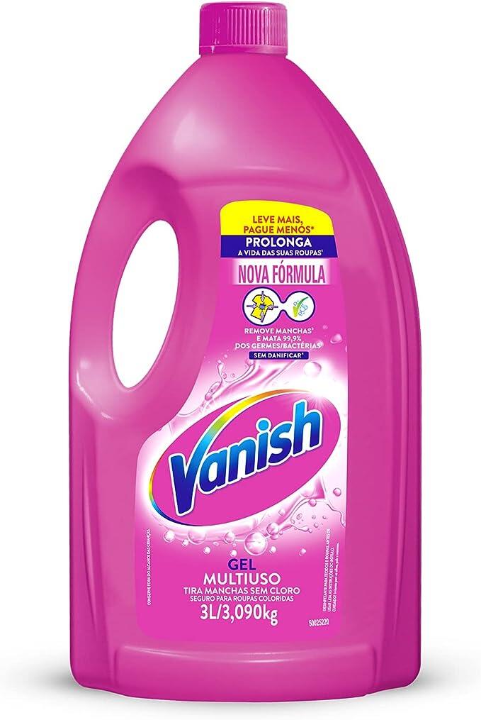 Tira Manchas em Gel Vanish Multiuso 3L para roupas coloridas