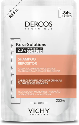 Vichy Dercos Refil Shampoo Kera Solutions 200Ml