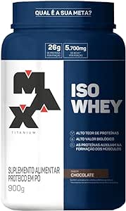 Whey Protein Isolado Chocolate 900g Max Titanium WPI