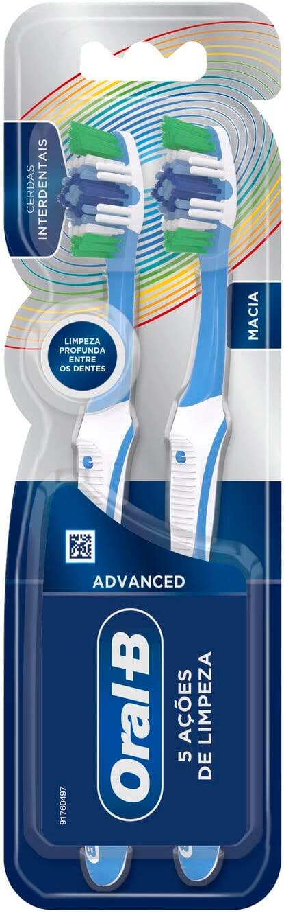 Escova Dental Oral-B Complete 5 Ações de Limpeza 40 Macia - 2 Unidades