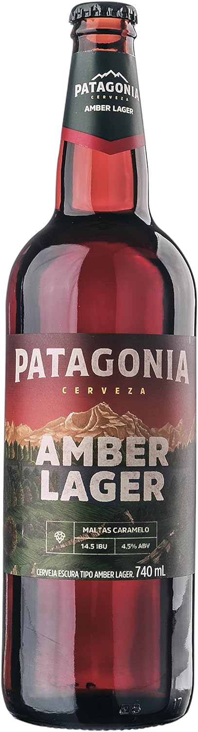 Cerveja Patagonia Amber Lager, 740ml, Garrafa