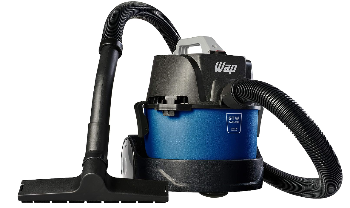 Wap Aspirador De Pó E Água Compacto Gtw Bagless 1400w 6 Litros 160 Mbar Soprador E Barril Portátil 220v