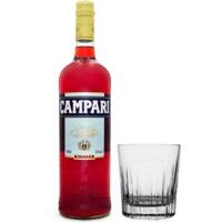 Bitter Campari 900ml + Copo