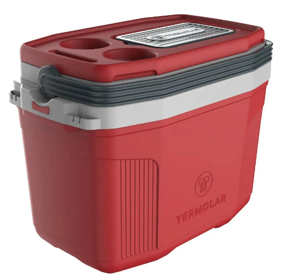 Caixa Térmica Cooler Termolar Suv Vermelha 20l Praia Pesca