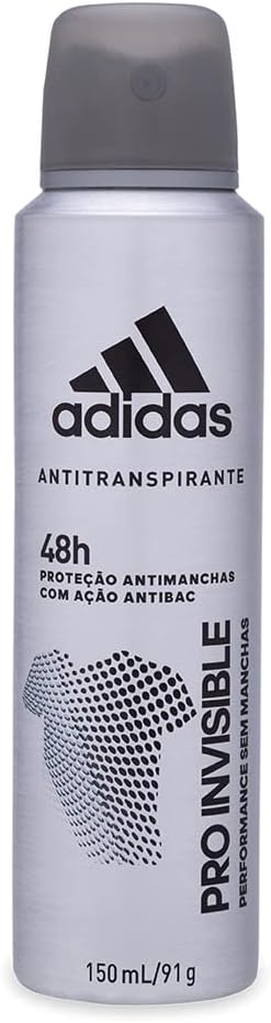 Adidas Pro Invisible - Desodorante Masculino, 150Ml, 1 Unidade