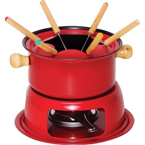 Aparelho de Fondue 11 Peças Vermelho - Casa & Video