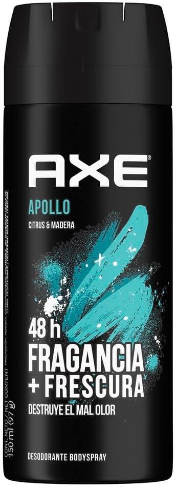 AXE Antitranspirante Aerosol Apollo Proteção + Perfume Vetiver E Mandarina 150 Ml (89G)