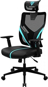 Cadeira Ergonomic Yama1 Preta/Cyan THUNDERX3, Thunderx3, YAMA1 YAMA1, Preta/Cyan