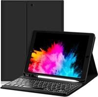 Capa Novo iPad 7a, 8a e 9a Geração WB com Teclado e Compart. para Pencil Preta