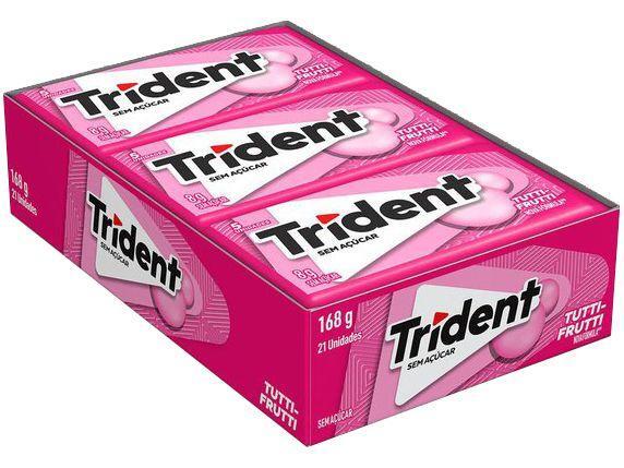 Chiclete Trident 5s Tutti Frutti Display com - 21 Pacotes 8g