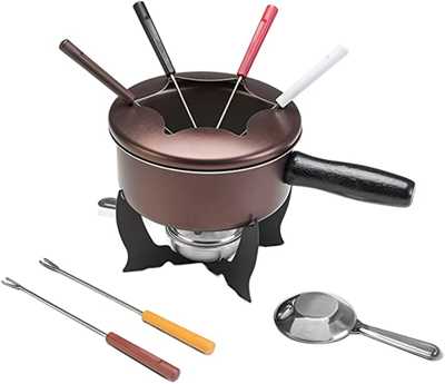 Conjunto para Fondue, 10 Pecas, Brinox, Chocolate