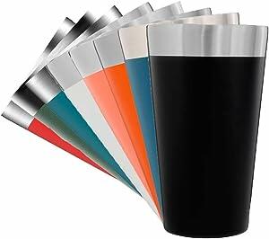 Copo Térmico Preto para Cerveja/Café com tampa 473ML