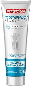 Creme Dental Regenerador +Sensitive Dentalclean 90g - Único com tecnologia Refix, Dentalclean