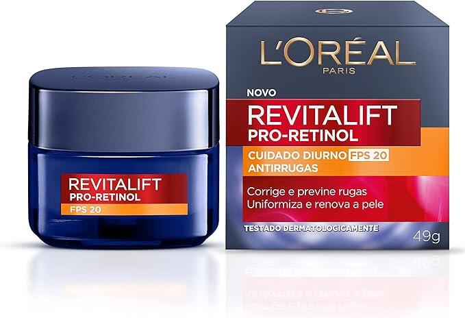 Creme Facial Revitalift Pro Retinol Cuidado Diurno FPS20 Antirrugas