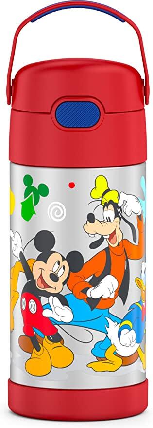 Garrafa infantil THERMOS FunTAINER de aço inoxidável com canudo, 350 ml, Mickey Mouse