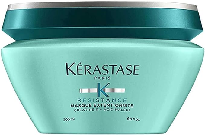 Kérastase Máscara Resistance Masque Extentioniste, Cabelos danificados ou quebradiços, Reconstrução, Creatine R®, Ácido Maleico, 200 ml