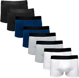 Kit 8 Cuecas Boxer Cotton Confort Masculina Part.B