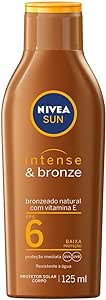 Loção Bronzeadora NIVEA SUN Intense & Bronze FPS6 125ml, Nivea