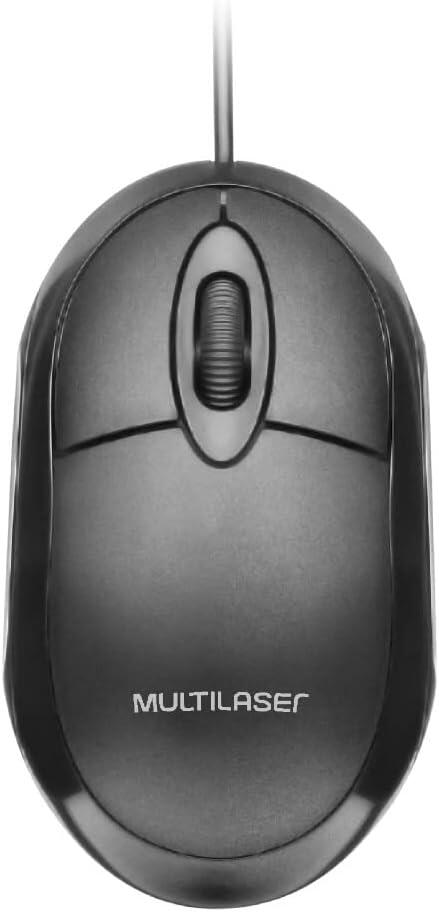 Mouse Classic Box Óptico Bulk USB 1200dpi Preto Multilaser - MO312