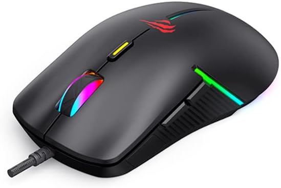 Mouse Gamer Havit MS1031 RGB, USB, 7200 DPI, 6 Botões, Alta Precisão, Software -