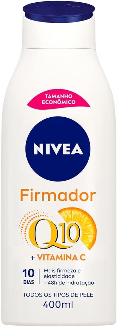 NIVEA Loção Hidratante Firmador Q10 + Vitamina C Todos os Tipos de Pele 400ml - Sua pele com mais firmeza e mais elasticidade em 10 dias, ainda hidratada e cheia de brilho, livre de flacidez