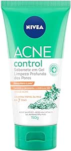 NIVEA Sabonete Facial em Gel Acne Control 150g - Controla a oleosidade, ajuda a desobstruir os poros, remove células mortas, reduzir a vermelhidão da acne e promove sensação de pele hidratada