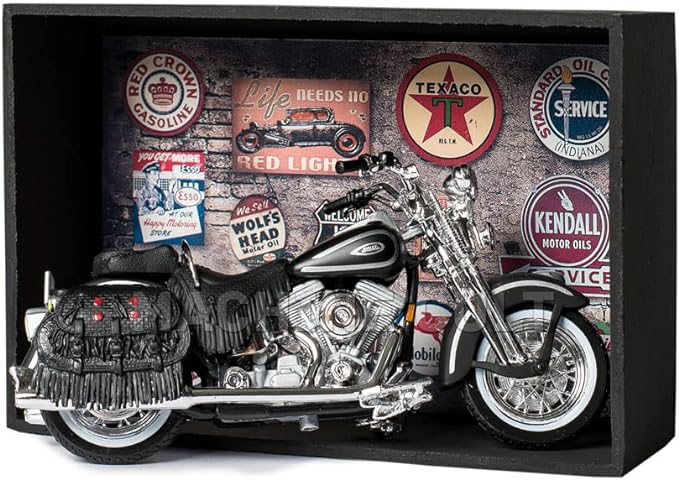 Presente para Motociclista Kit 20 - Miniatura Harley-Davidson com expositor