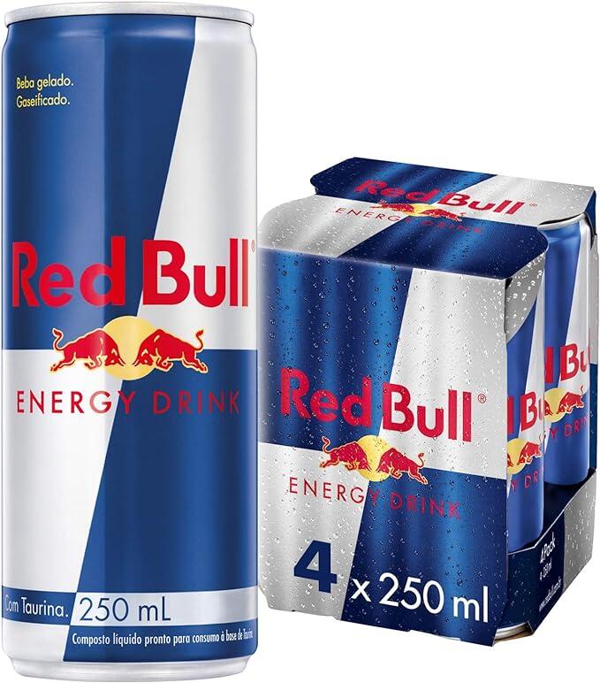 Red Bull Energy Drink - Energético, 250ml, 4 latas