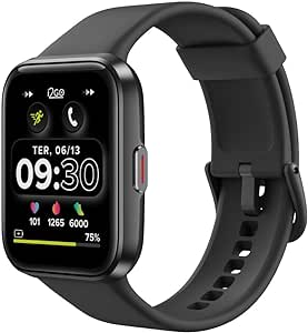 Smartwatch i2GO Track GO com Alexa Integrada, Faça e Atenda Chamadas, Tela 1,69