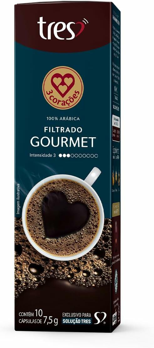 3 Corações Cápsula Tres Café Filtrado Gourmet