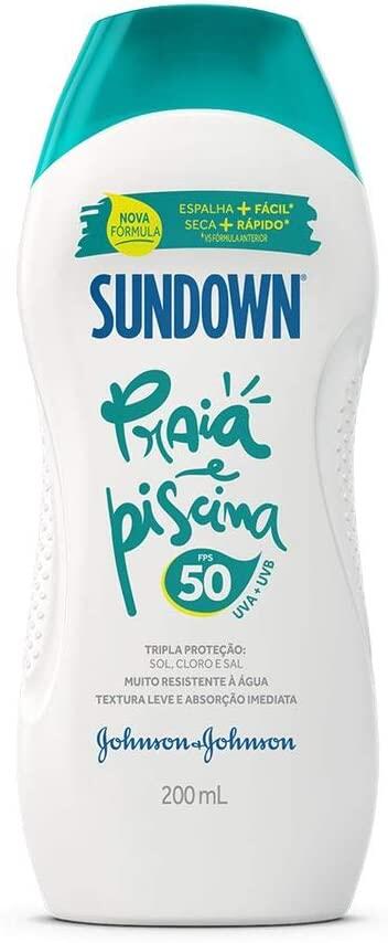 Sundown Protetor Solar Corpo E Rosto Praia E Piscina Fps 50, 200ml