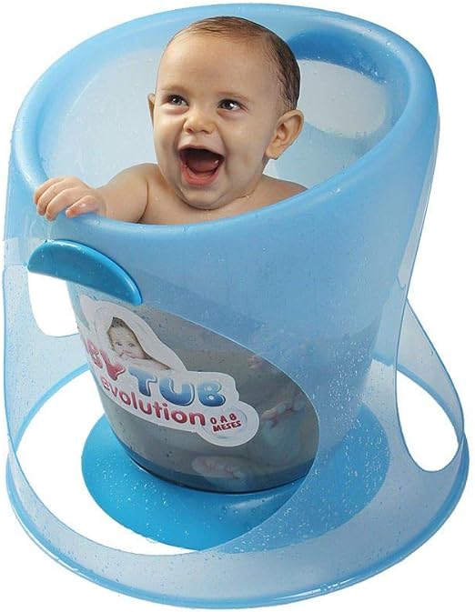 Unica House Banheira Ofurô Baby Tub Evolution - De 0 À 8 Meses - Azul