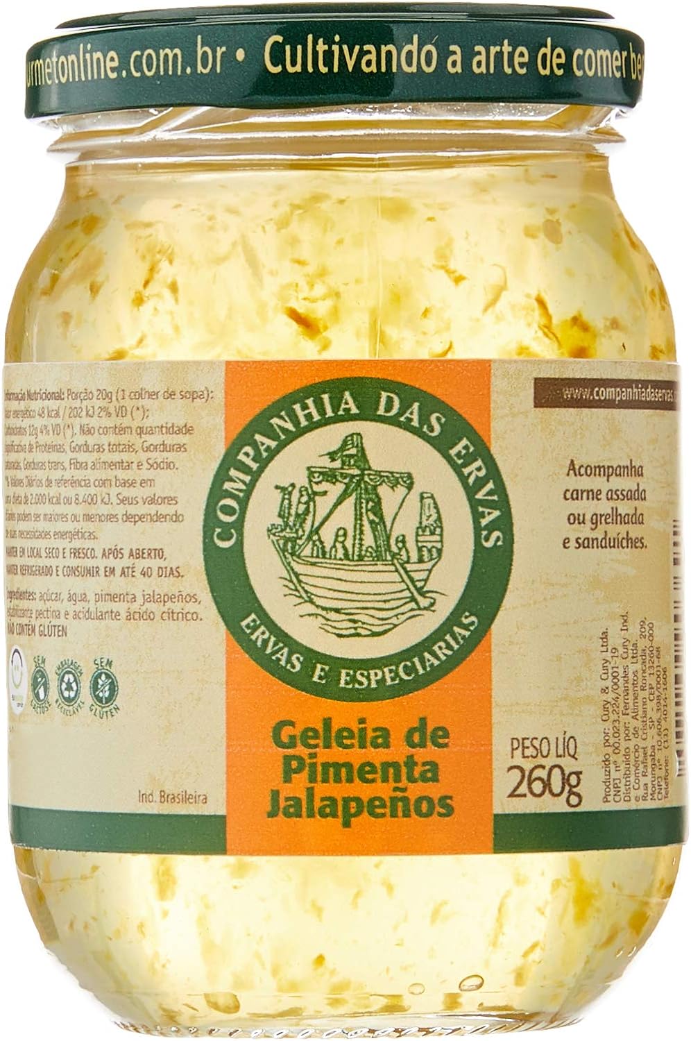 Companhia Das Ervas Geléia De Pimenta Jalapenos