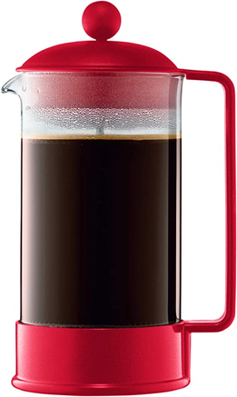 Bodum Cafeteira French Press Brazil, 1 Litro Vermelho