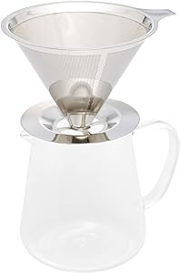 Cafeteira de Vidro Borossilicato com Filtro em Inox 750ml - Wolff