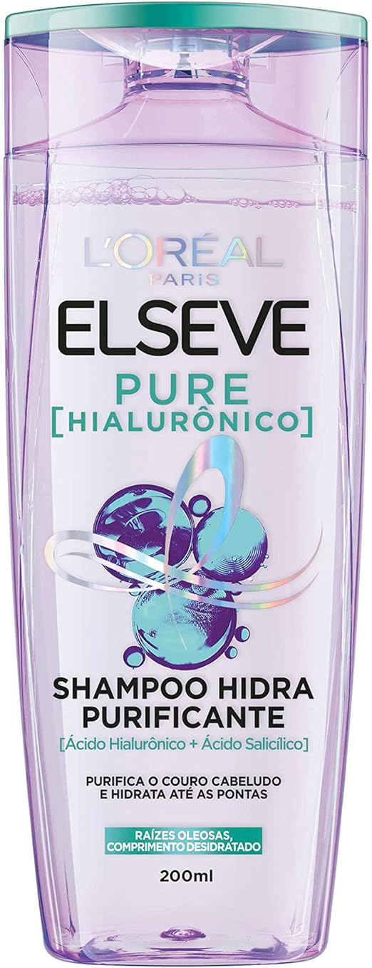 Elseve Haircare Shampoo L'oréal Paris Elseve Pure Hialurônico 200ml