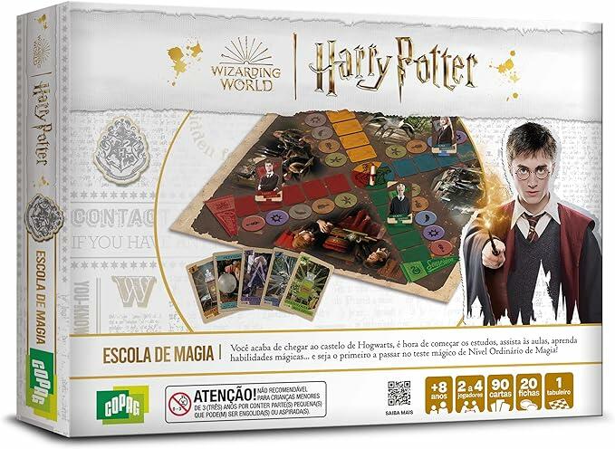 Harry Potter Escola de Magia, Cor: Estampado - Copag