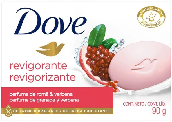 Dove Sabonete Em Barra Go Fresh Revigorante Romã E Verbena 90g