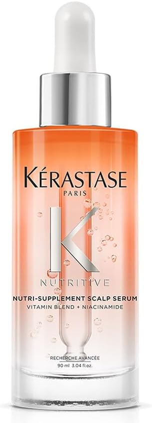 Kérastase Sérum Nutritive Nutri-Supplement Scalp, Para o Couro Cabeludo Seco, Sérum Hidratante, Com Niacinamida, 90ml