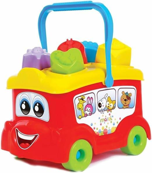 Maral Baby Bus Com Cubos Solapa Multicor