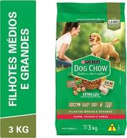 Purina Nestlé Dog Chow Ração Seca Para Cães Adultos Frango E Arroz 3kg Dog Chow Para Akita Adulto Sabor Frango Pequeno