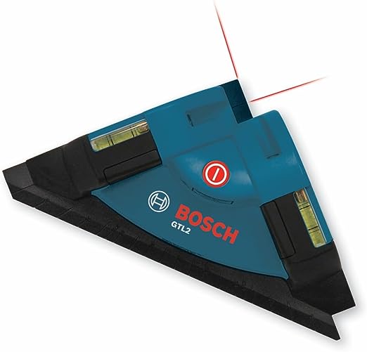 Nível a laser BOSCH GTL2, alcance de 9 m, preto/azul