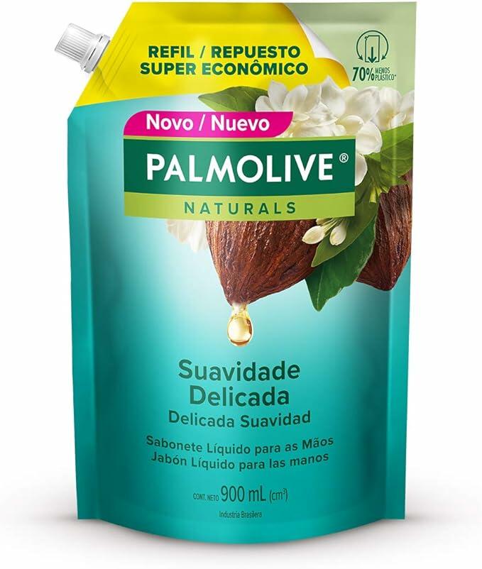 Palmolive Sabonete Líquido Para As Mãos Naturals Suavidade Delicada 900Ml