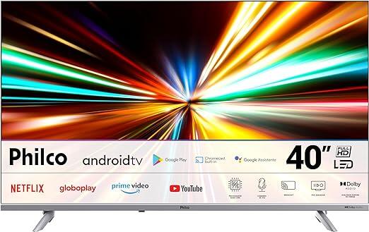 Smart TV 40” Philco Android TV PTV40E3AAGSSBLF LED Dolby Áudio